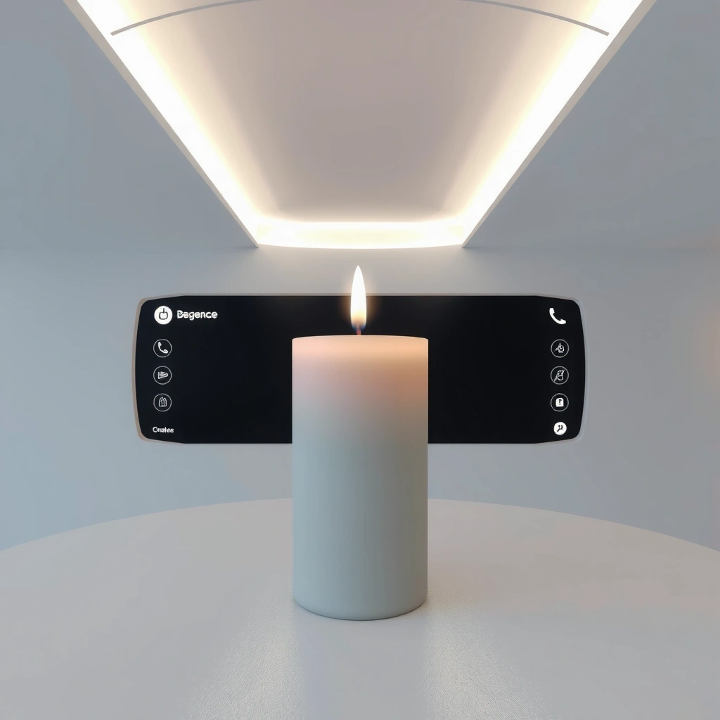 Abstract candle representation 4