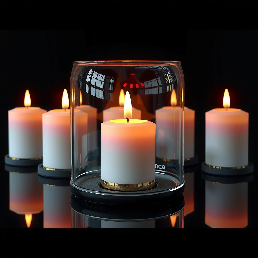 Abstract candle representation 3