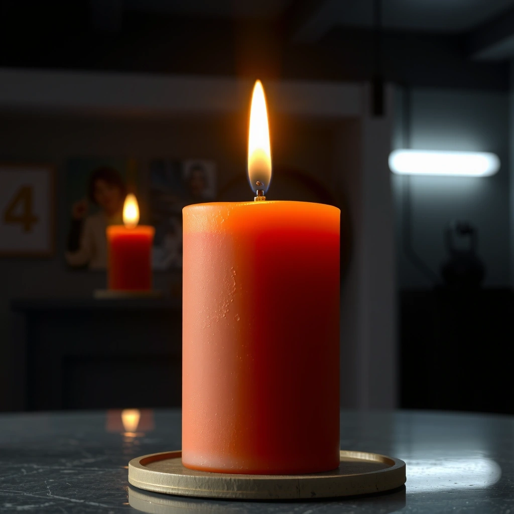 Abstract candle representation 2